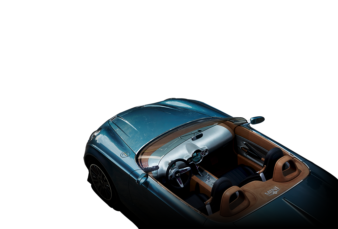 MINI Superleggera Vision top-diagonal profile